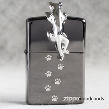Genuine Zippo Windproof Oil Lighter, Japanese Version, Black Ice Finish picture