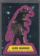 ALIEN WARRIOR 1978 Topps Battlestar Galactica Sticker #14 Insert Blank Back picture