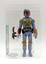 Blue Painted Helmet Boba Fett 1980 Vintage Star Wars Action Figureš„AFA Gradedš„ picture