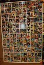 1981 TOPPS BASEBALL CARD UNCUT SHEET (132 CARDS) - 14 HOF, 11 DOUBLE PRINTS picture