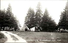 Jonesport ME Campground c1910 Real Photo 1950s Reissue RPPC PC picture