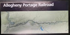 ALLEGHENY PORTAGE RAILROAD  NATIONAL HISTORIC Site  UNIGRID BROCHURE & MAP picture