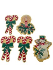 Vintage 1989 Prismatix Christmas Suction Cup Window Decor Snowman Candle Candy C picture