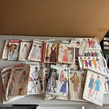Lot of 35 Vintage Sewing Patterns Butterick 1950’s-90’s picture