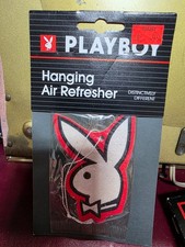 Vintage Playboy Bunny Black Red White Car  Air Freshener Refresher  New picture