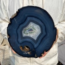 11.9lb Natural Lace Banded Agate Quartz Crystal Rough mineral specimens,Brazil picture