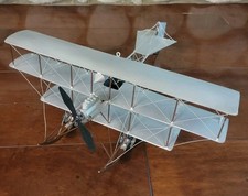 Vintage 1909 AV Roe Mark IV Tri-Wing Seaplane Tin Metal Model/Decor picture