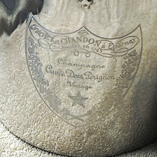 Vintage Moët & Chandon Dom Perignon 1950s Silver Metal Ice Champagne Wine Bucket picture