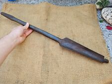 SCARCE ANTIQUE WHEELWRIGHT'S HOOKED REAMER WHEELWRIGHT HUB REAMER HAND FORGED picture