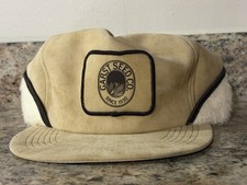 Vintage Garst Seed Company Hat Cap Ear Flap Patch Winter Lined Neck Farming picture