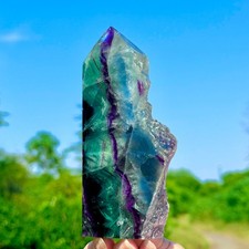 1.29LB Rare Natural Fluorite Quartz Crystal Freeform Mineral Specimen Healing picture
