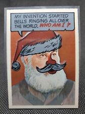 1967 Topps Who Am I? #32 Alexander Graham Bell Unscratched Rare Santa picture