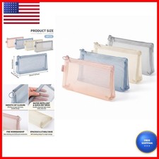 Qixiang CB 4 Pcs Mesh Makeup Brush Pouch, Nylon Cosmetic Bag Organizer WSSND001 picture
