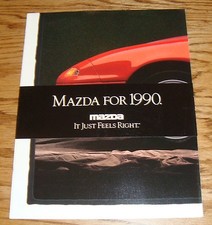 Original 1990 Mazda Large Poster Full Line Sales Brochure 90 Miata RX-7 MX-6 picture