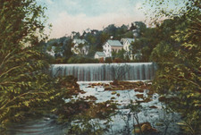 Waterfall at Bond Brook in Augusta Maine Undivided Back Vintage Post Card picture