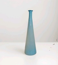 Vintage MCM Italian Art Empoli EPIC Sea Blue Glass Blue Vase 20