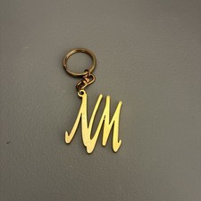 VTG NEIMAN MARCUS KEYCHAIN GOLDTONE FOB DESIGNER SHOPPING HIGH QUALITY NICE picture