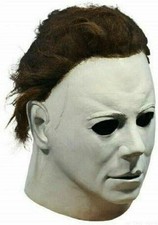 Michael Myers Mask 1978 Full Head Scary Horror Murderer Halloween Cosplay Latex picture