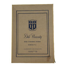 Vintage Duke University Stores Boxed Stationary Branded Brown Paper + Envelopes picture