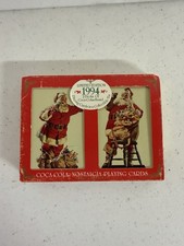 Coca-Cola Nostalgia Playing Cards Limited Edition 1994 2 Decks Tin picture