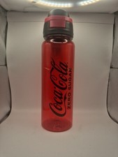 Coca-Cola Zero Sugar Red 32oz Clear Plastic Tumbler Pop Drinking Top picture