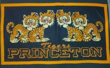 Vintage 1950's Chicago Pennant Company Princeton Tigers Felt Banner picture