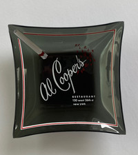 Al Cooper's Restaurant 36th St, New York City Vintage Bent Glass Ashtray picture