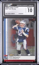 2009 TOPPS FINEST #29 TOM BRADY CGC 10 GEM MINT picture