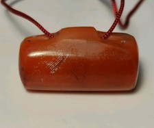 ANCIENT RARE CARNELIAN PENDANT AGATE BEAD (26.5mm x 14.6mm) picture