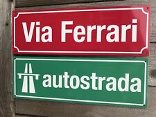 Autostrada Italian Highway Autobahn  signs combo picture