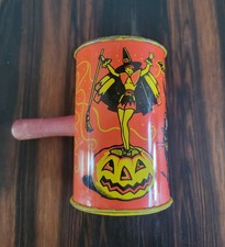 VINTAGE Halloween Noise Makers Authentic MCM Kirchhoff TWO ITEMS picture