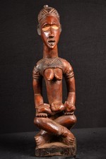 A Primitive African Dengesi Statue DR Congo Africa Afrika Afrique 1889 picture