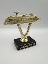 Carnival Cruise Line Breeze Ship On A Stick Trophy Reward Plastic Ship Souvenir picture