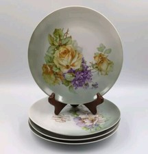 Vintage ZS And Co Bavaria Floral Salad Plates Set Of 4 picture