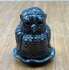 Vantine’s Owl Art Deco Incense Burner Cast Spelter Signed 2pc 1920s picture