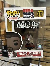 Magic Johnson signed funko pop team USA with coa picture
