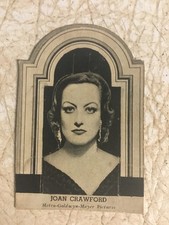 1930's Art Deco Publicity Card Metro Goldwyn Mayer Pictures JOAN CRAWFORD RARE picture