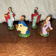 VTG Italy Nativity 4 Kings Plaster 4 In Christmas picture