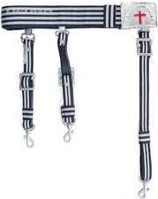 MASONIC KNIGHTS TEMPLAR Ceremonial Sword Belt & Buckle for Sir Knight Adjustable picture