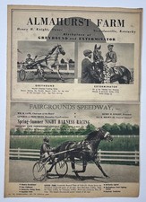 1949 Almahurst Farm Greyhound Exterminator Fairgrounds Speedway Harness Race G-6 picture
