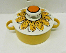VINTAGE MIDWINTER ENGLAND MID CENTURY MODERN  SUNFLOWER CASSOROLE picture