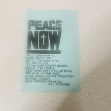 PEACE NOW Poster Handout Vtg 60s Jesus The Messiah Paper 5.5 X 8.5