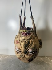 Rare Spirit Halloween 2013 Johnny Jawless Hanging Severed Head Latex Prop picture