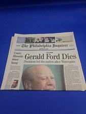Philadelphia Inquirer Gerald Ford dies December 27 2006 picture