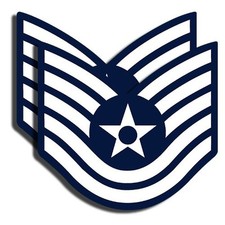 AIR FORCE Rank Technical Sergeant Sticker Military Decal 2 Pack 3