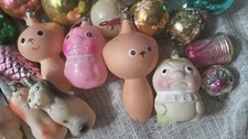 Vintage Soviet Glass Christmas Ornaments Mystery Box Reseller Lot 40-90 pcs picture