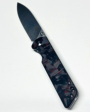 QSP Parrot V2 Folding Knife 3.25” D2 Spear Point Blade Red G10 EDC NEW picture