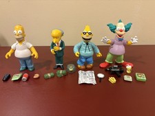 Simpsons WOS Homer Krusty series one lot Playmates World of Springfield Loose picture