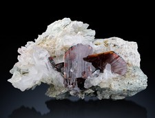 Museum Quality Brookite with Quartz on Matrix | Natural Pakistan Mineral picture