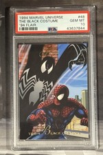 1994 Marvel Universe '94 Flair The Black Costume #48 PSA 10 GEM MT picture